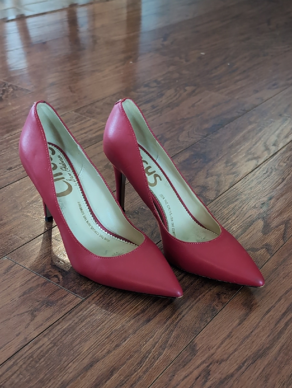 Sam Edelman Red Pointed-Toe Stiletto Pumps